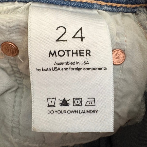 MOTHER Two-Tone Ankle Jeans - Picture 11 of 12